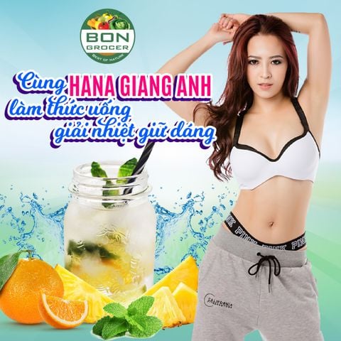 CÙNG HANA GIANG ANH LÀM THỨC UỐNG GIẢI NHIỆT GIỮ DÁNG