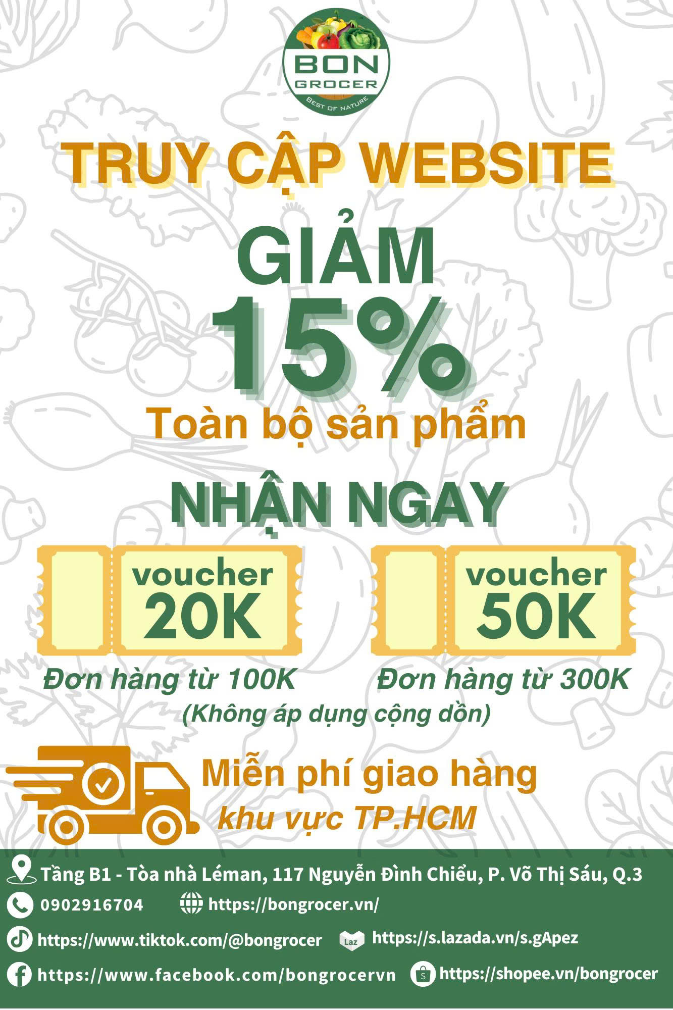 Siêu Khuyến Mãi Tháng Hè Tại Siêu Thị BON Grocer