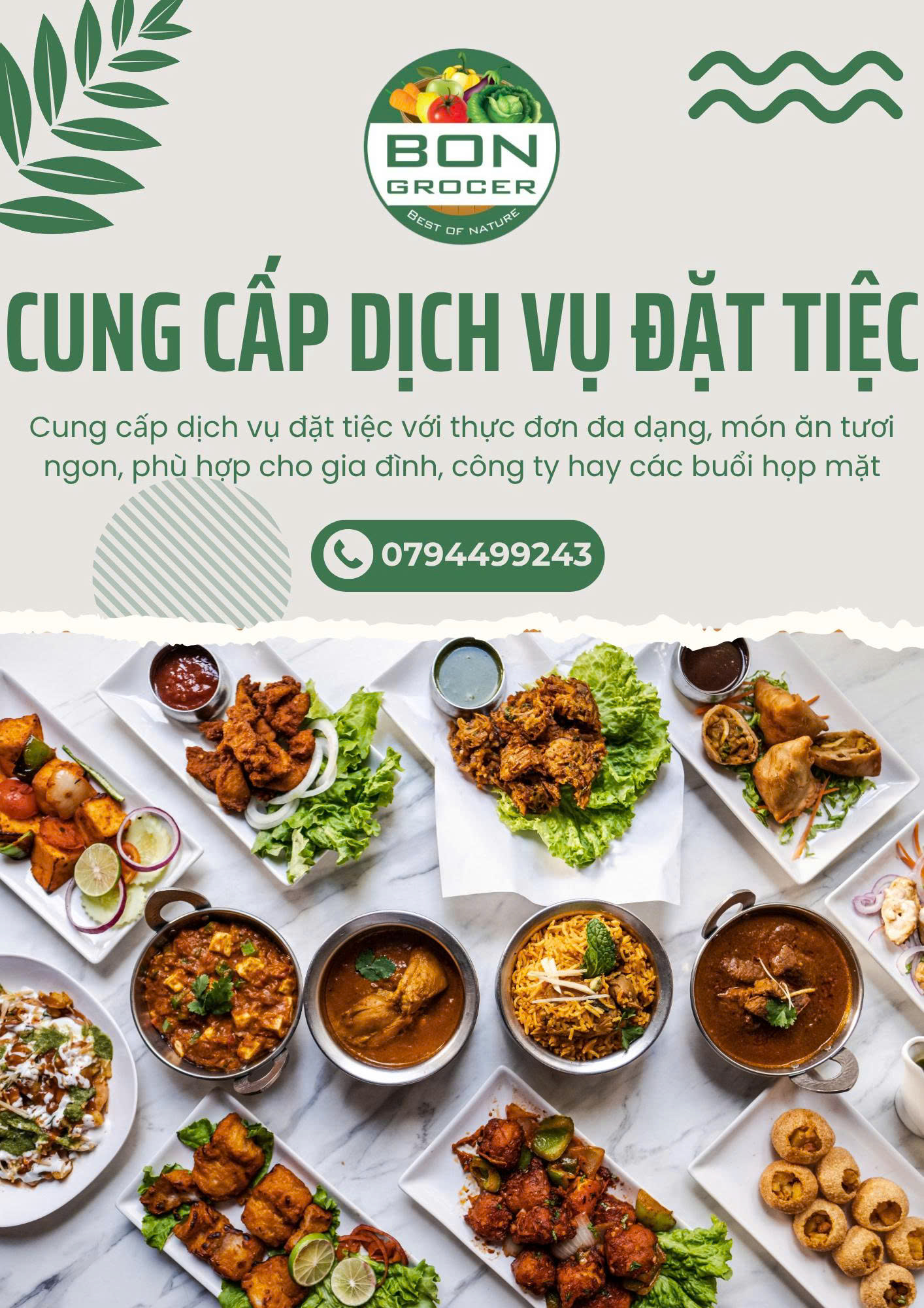 Dịch Vụ Đặt Tiệc Trọn Gói Tại TPHCM | Siêu Thị BON Grocer