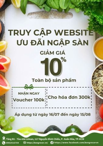 BON GROCER TƯNG BỪNG KHUYẾN MÃI THÁNG 7