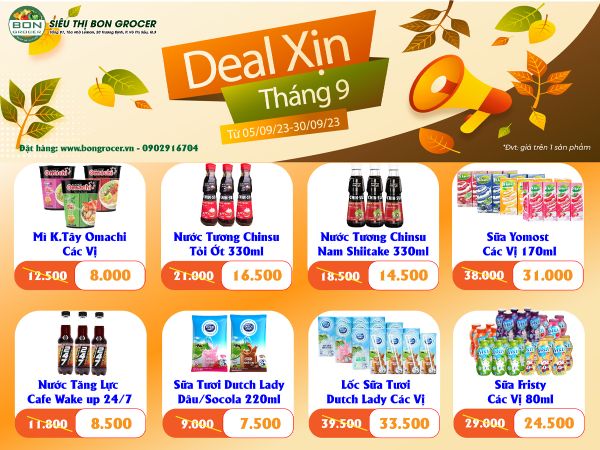 Cẩm nang mua sắm tháng 9