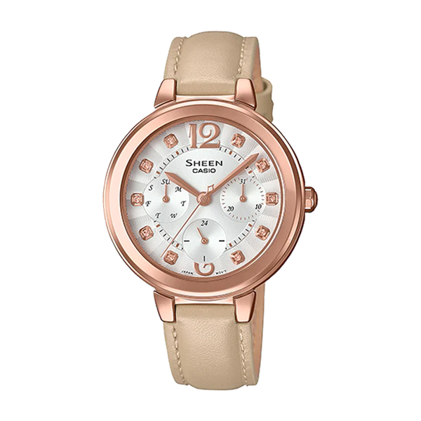Casio Sheen ra mắt BST đồng hồ dây da nâu đất bắt trend Thu – Đông 2019