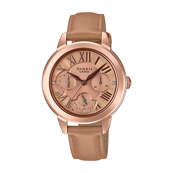 Casio Sheen ra mắt BST đồng hồ dây da nâu đất bắt trend Thu – Đông 2019