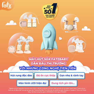 LÝ DO MÁY HÚT SỮA FATZBABY ĐỨNG ĐẦU TRÊN SÀN TMĐT NĂM 2022 VÀ 2023