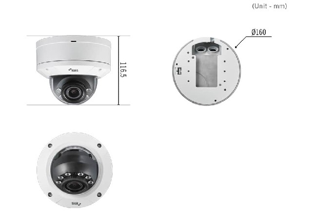 Các đặc điểm về thiết kế của camera quan sát Idis DC-D3233HRX-N