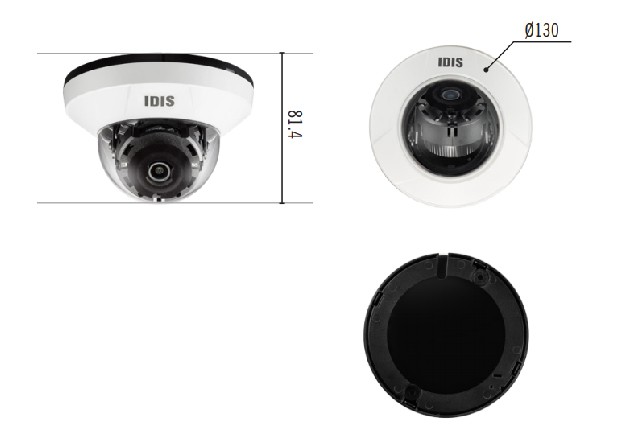 Đặc điểm thiết kế của camera quan sát IDIS HD DC-D4212R