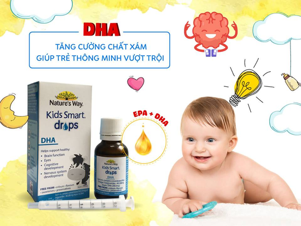 Nature’ Way Kids Smart DHA Drops 20ml - Bổ sung DHA dạng giọt cho bé - Hàng Úc Thom Dang