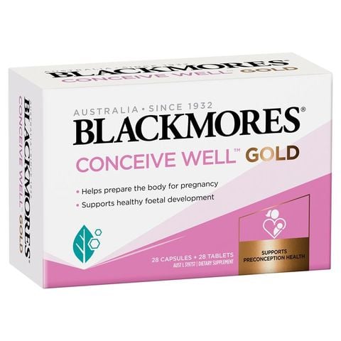 tăng thụ thai cho phụ nữ Blackmores Conceive Well Gold 56 viên