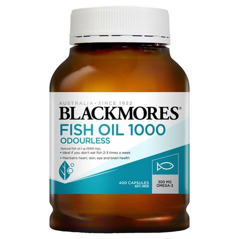 Dầu cá Blackmores Fissh Oil Odourless 1000mg 400 viên