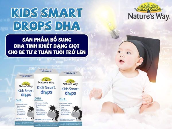 Cách dùng Nature’s Way Kids Smart DHA Drops