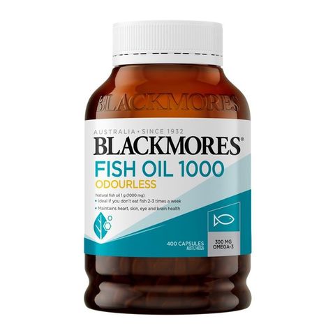 Dầu cá Blackmores Fissh Oil Odourless 1000mg 400 viên mẫu mới