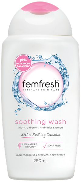 Femfresh nắp hồng hay Femfresh Soothing Wash 250ml MẪU MỚI NHẤT