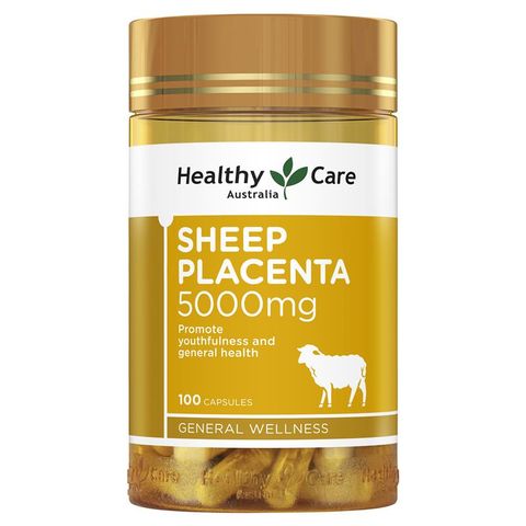 Nhau thai cừu Úc Healthy Care Sheep Placenta 5000mg 100 viên mẫu mới nhất