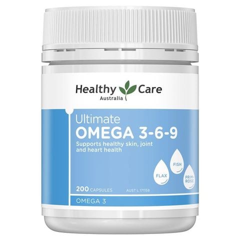 Omega 3 6 9 Healthy Care Ultimate Của Úc (200 Viên) MẪU MỚI NHẤT