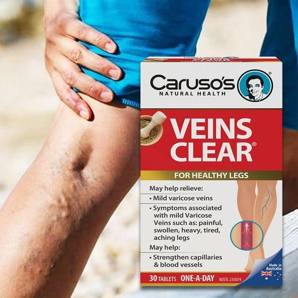 Hỗ trợ trị giãn tĩnh mạch Caruso's Veins Clear Của Úc 60 viên – Hàng Úc  Thom Dang