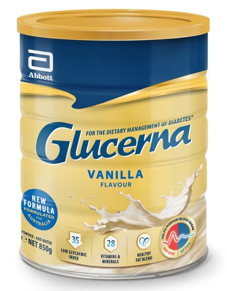 Sữa Glucerna dành cho người bị tiểu đường của Úc hương vị Vanilla 850g MẪU MỚI NHẤT