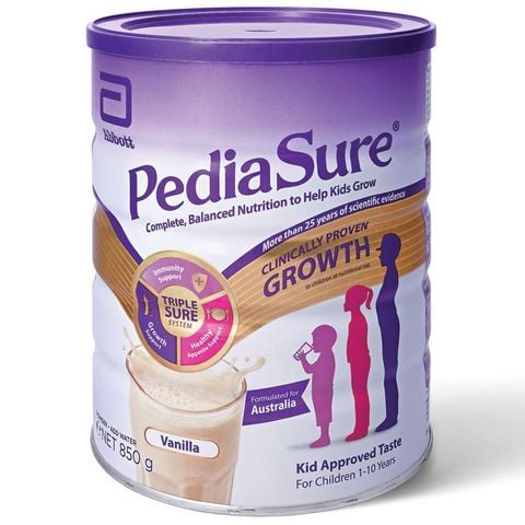 Sữa Pediasure Úc 850g cho trẻ biếng ăn từ 1- 10 tuổi