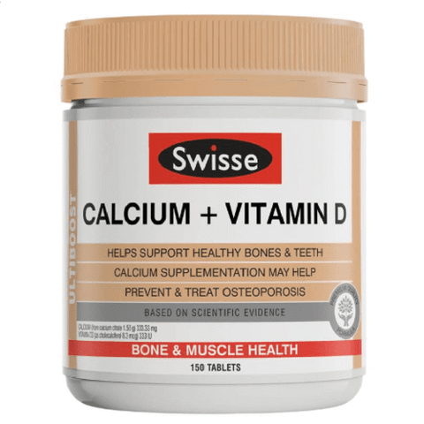 Bổ sung Canxi + Vitamin D Swisse 150 viên
