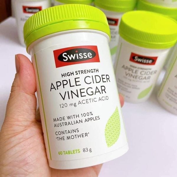 Viên giấm táo Swisse Apple Cider Vinegar 60 viên