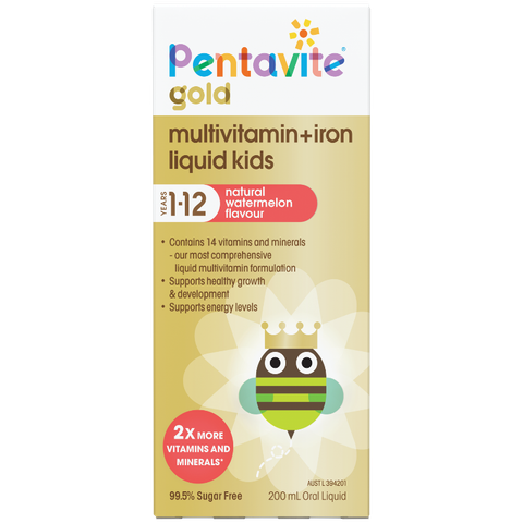 Vitamin tổng hợp kết hợp sắt Pentavite cho bé 1-12 tuổi 200ml