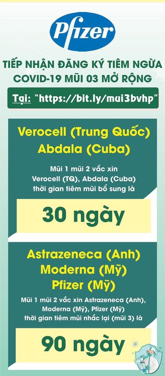 THÔNG BÁO: BỆNH VIỆN ĐA KHOA HẠNH PHÚC TRIỂN KHAI TIẾP NHẬN ĐĂNG KÝ TIÊM NGỪA COVID-19 MŨI 03 MỞ RỘNG.