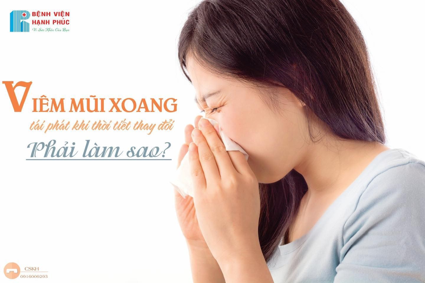 VIÊM MŨI XOANG TÁI PHÁ KHI THỜI TIẾT THAY ĐÔI, PHẢI LÀM SAO?