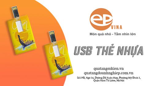 USB dạng thẻ nhựa ATM, Name Card in logo công nghệ cao