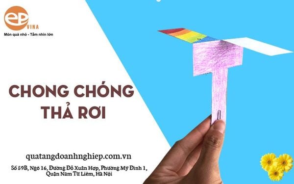 Cách làm chong chóng bằng giấy, bằng xốp, bằng nhựa chi tiết nhất - EPVINA