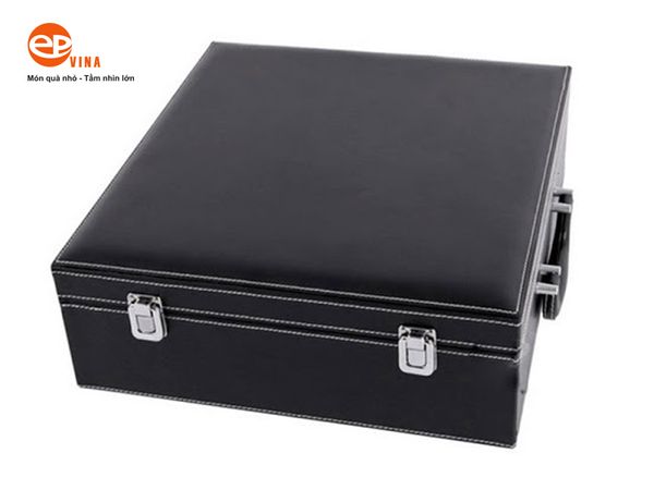 hộp đựng rượu da 4 chai