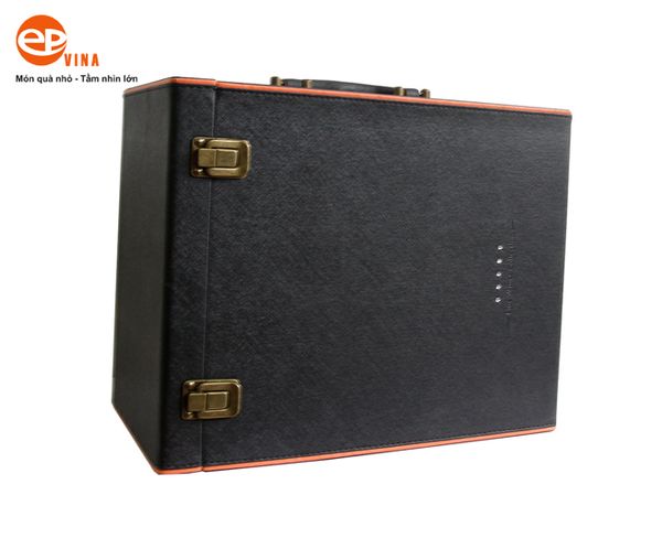 hộp đựng rượu da cao cấp 6 chai