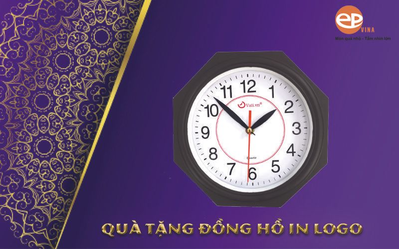 In logo lên đồng hồ treo tường uy tín – giá rẻ nhất tại Hà Nội