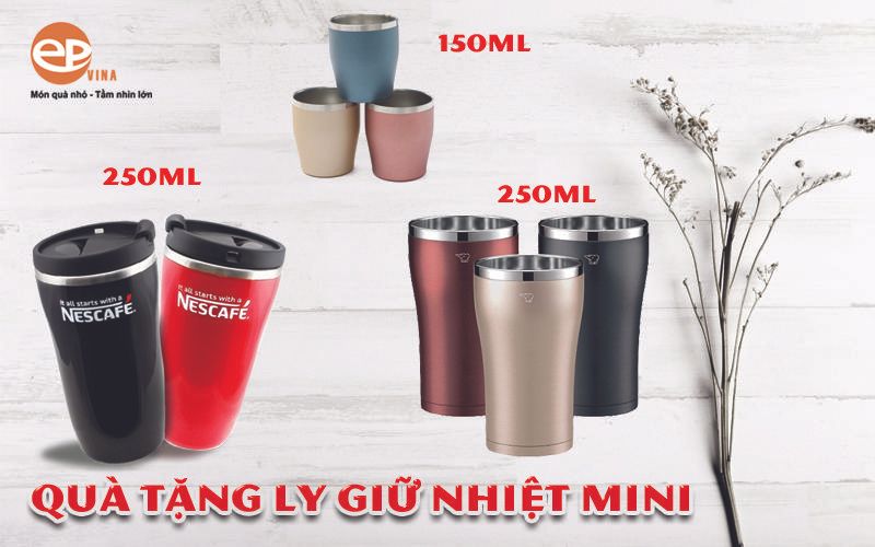 Đa dạng các loại ly giữ nhiệt sản xuất và in ấn theo yêu cầu