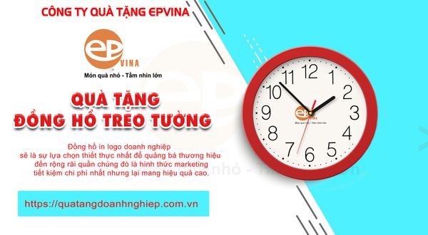 quà tặng doanh nghiệp đồng hồ treo tường