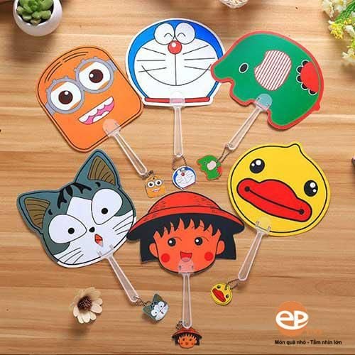 quạt nhựa quảng cáo cán gài