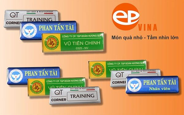 Miễn phí thiết kế bảng tên nhân viên tại EPVINA