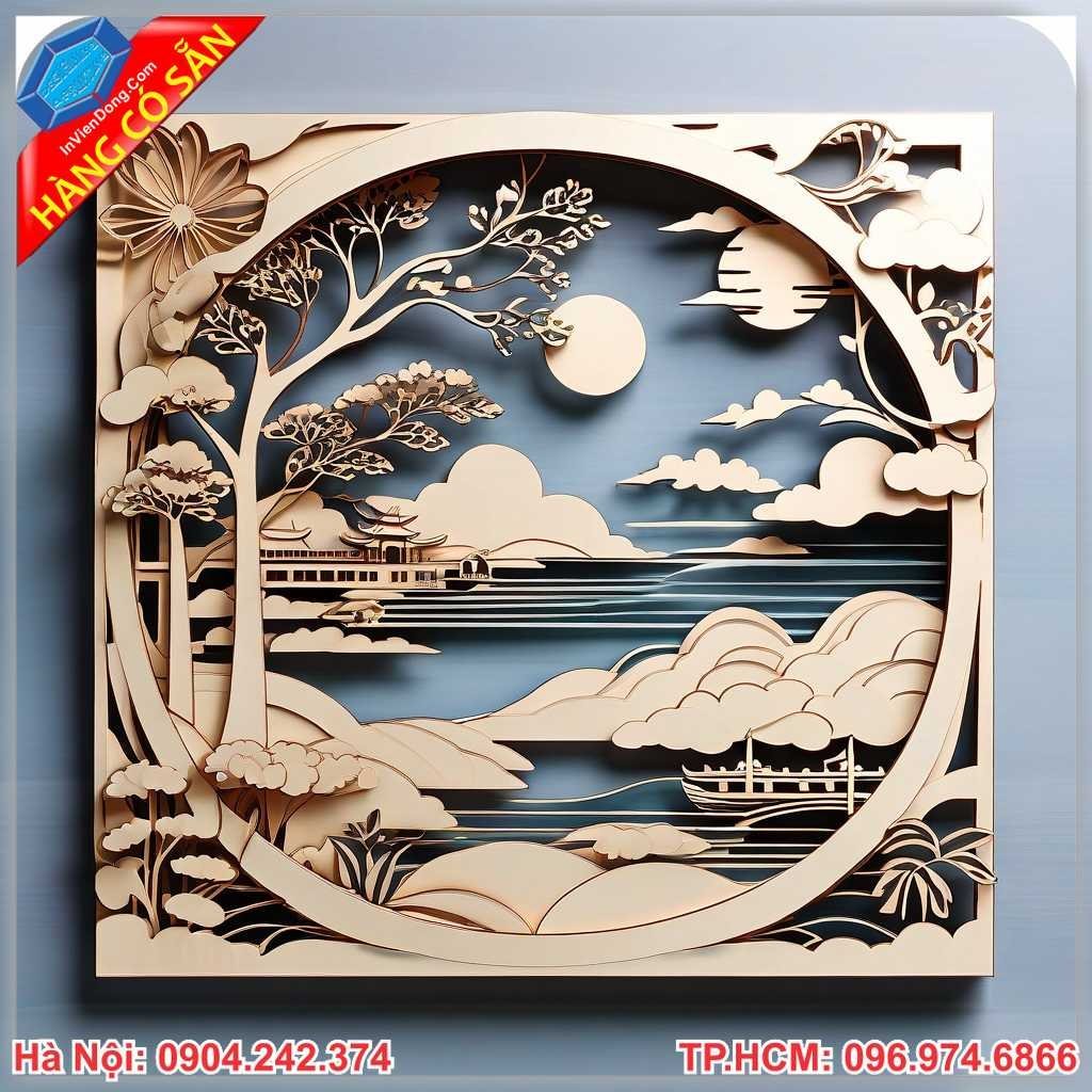 Hộp Gỗ Bánh Trung Thu Cắt Laser