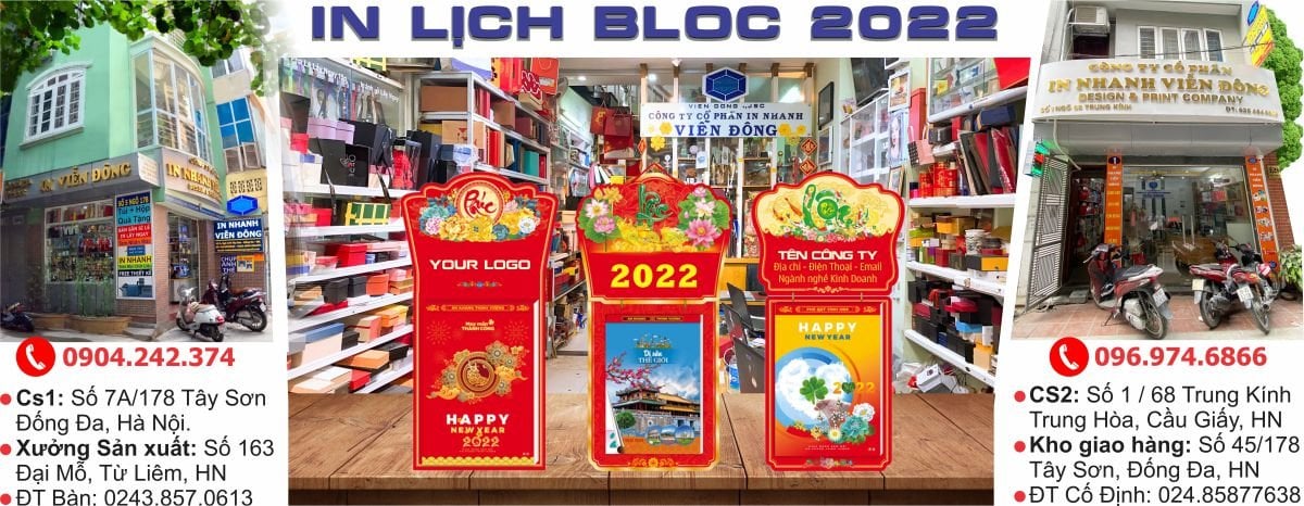 In Lịch Tết - Lịch bloc Xuân 2025