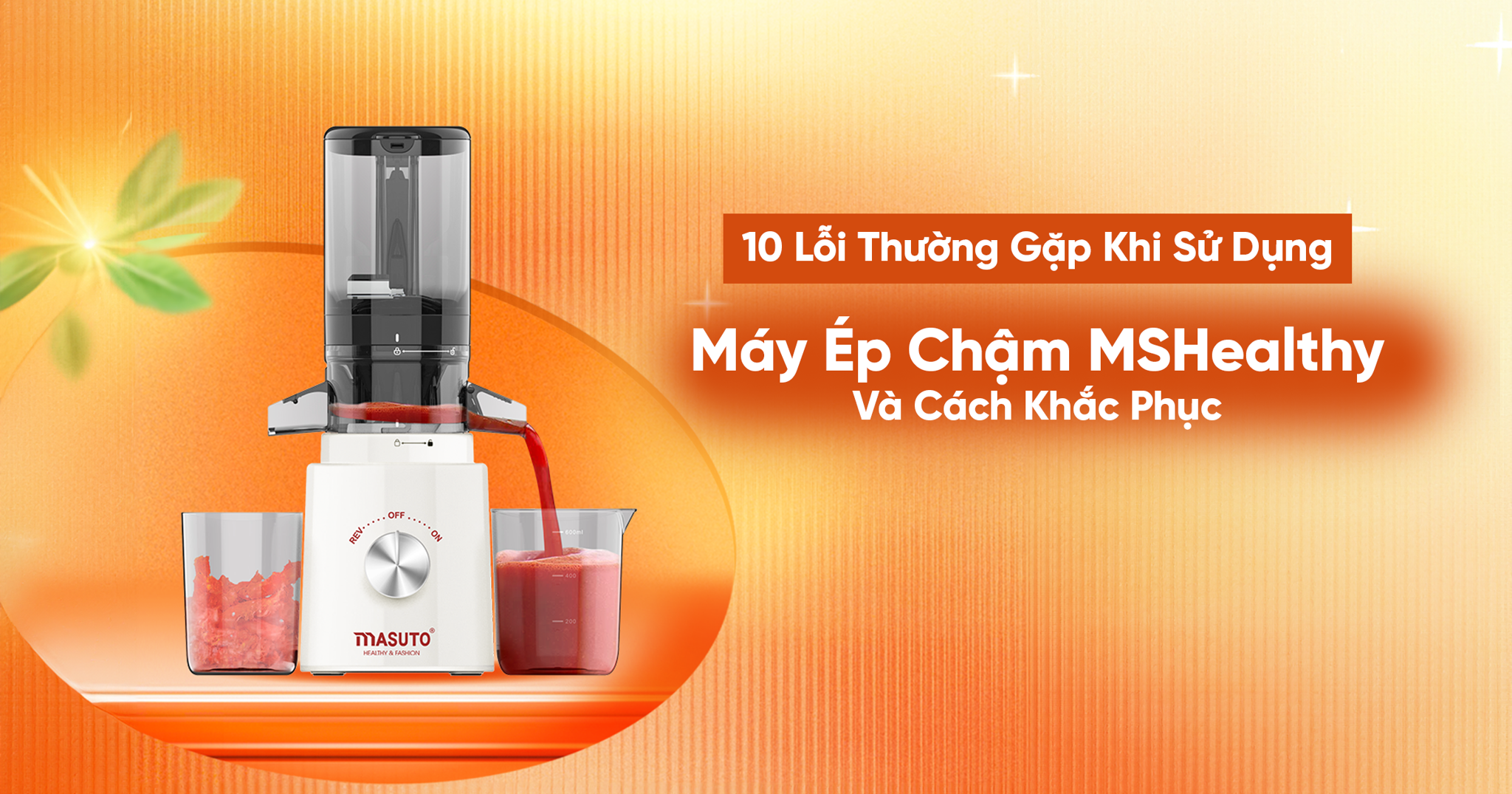 10 Lỗi Thường Gặp Khi Sử Dụng Máy Ép Chậm MSHealthy Và Cách Khắc Phục