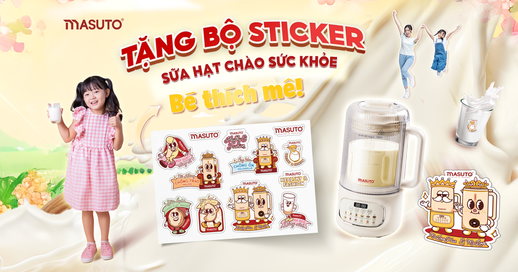Masuto Tặng Bộ Sticker 
