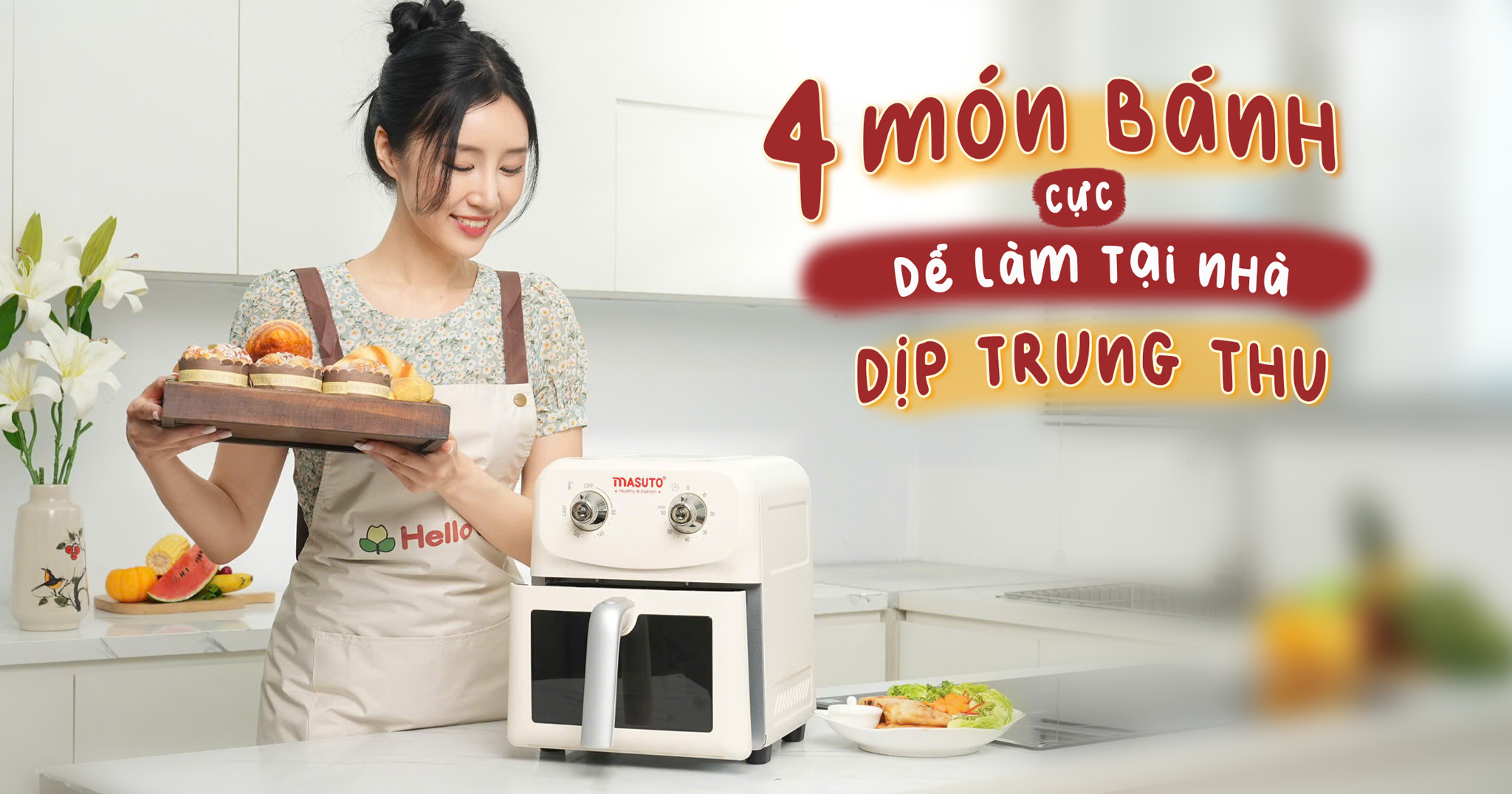 4 Món Bánh Dễ Làm Tại Nhà Dịp Trung Thu Bằng Nồi Chiên Không Dầu