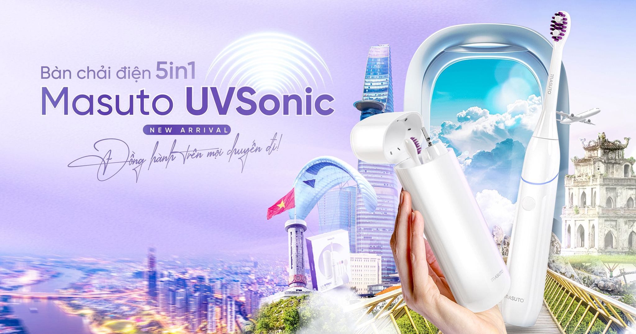 Ra Mắt Bàn Chải Điện Masuto Hyper UVSonic - Chăm Sóc Răng Miệng Toàn Diện Với 5 Đầu Bàn Chải Đa Năng