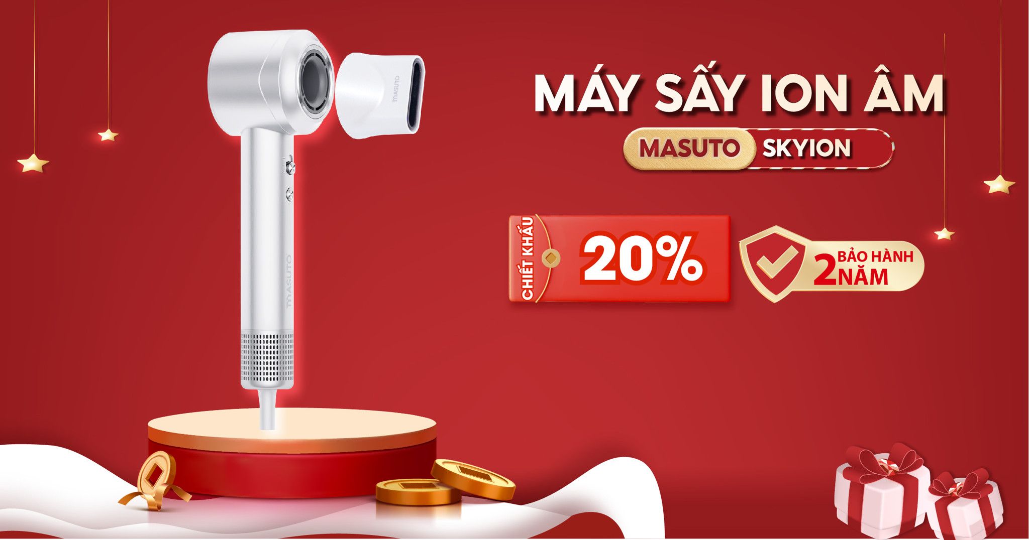 Máy sấy tóc ion âm tốc độ cao Masuto SkyIon