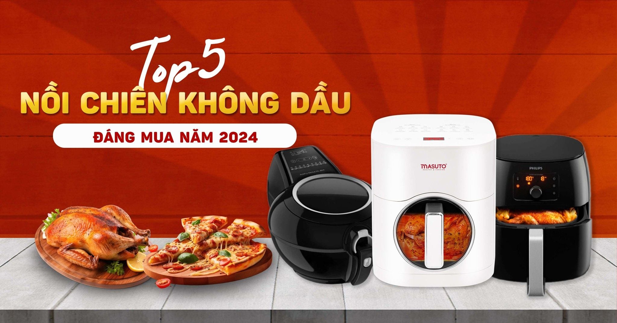 TOP 3 NỒI CHIÊN KHÔNG DẦU ĐÁNG MUA NỬA ĐẦU NĂM 2024 - NHIỀU KHUYẾN MÃI HẤP DẪN
