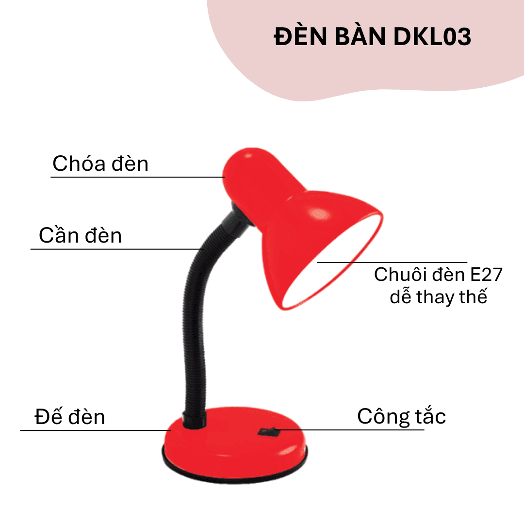 Đèn bàn học chống cận Điện Quang DKL03