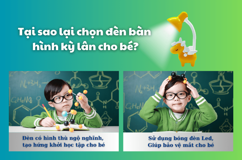 đèn bàn học chống cận giúp bảo vệ đôi mắt cho bé