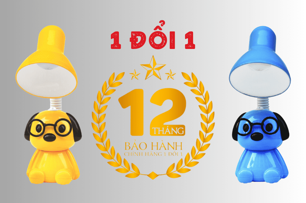 Đèn bàn học chống cận DKL17 tạo hứng thú học tập và bảo vệ đôi mắt của bé.