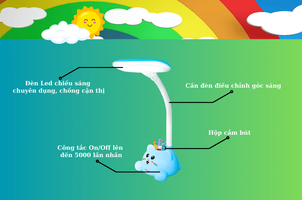 Đèn học chống cận Điện Quang bảo vệ đôi mắt cho bé