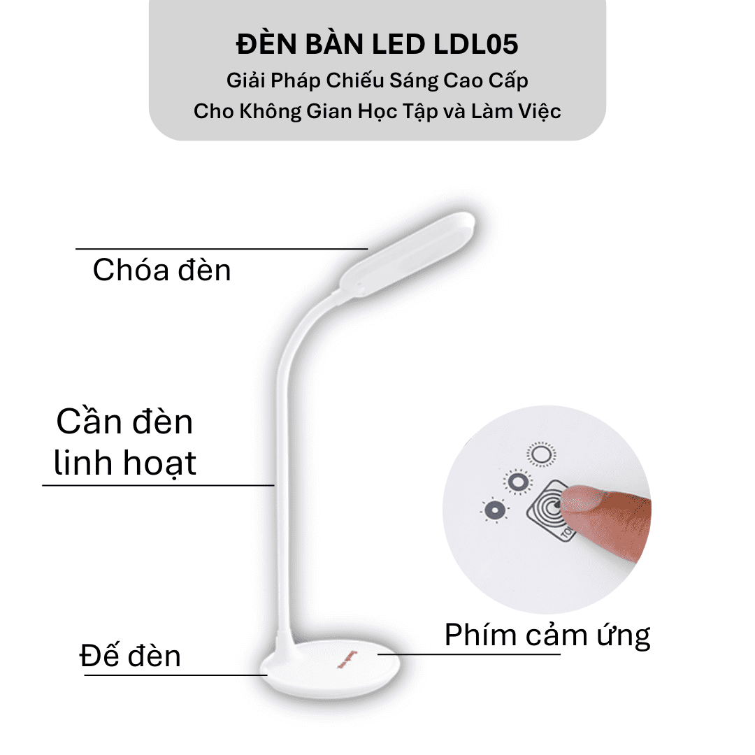 Đèn bàn led chống cận Điện Quang ĐQ LDL05 3W