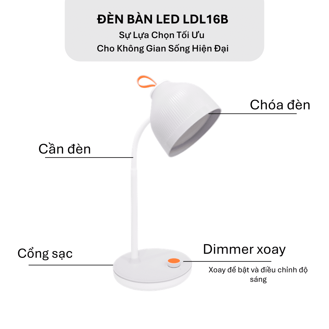 Đèn bàn chống cận Điện Quang LDL16B