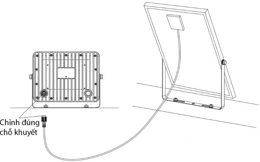 Đèn pha năng lượng mặt trời 300W